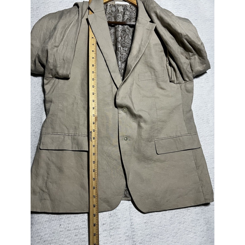 Lauren Ralph Lauren Men's 44S Linen Cream Lightweight 2 Piece Suit - Picture 10 of 15